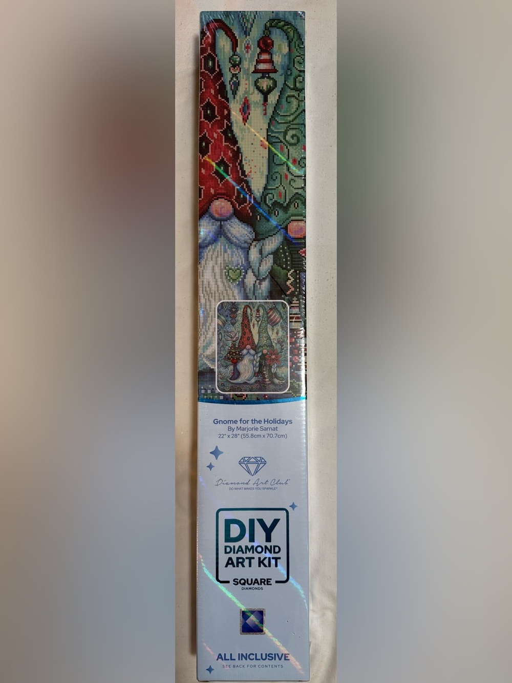 Diamond Art Club Gnome for the Holidays Retired New Sealed Square Drill Kit DAC - Picture 3 of 5